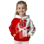 nc state wolfpack graphic punisher red white hoodie best selling