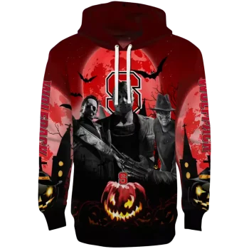 nc state wolfpack halloween vibes red black hoodie best selling