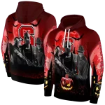 nc state wolfpack halloween vibes red black hoodie best selling
