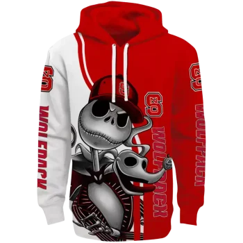 nc state wolfpack jack skellington red hoodie best selling