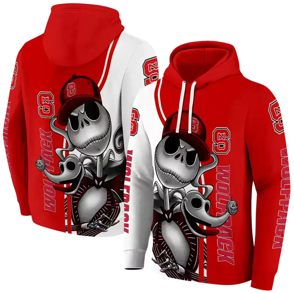 nc state wolfpack jack skellington red hoodie fashion forward nc state wolfpack jack skellington red hoodie fashion forward