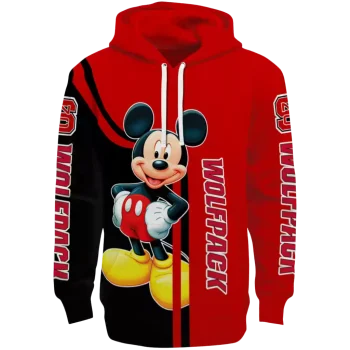 nc state wolfpack mickey mouse red black hoodie best selling