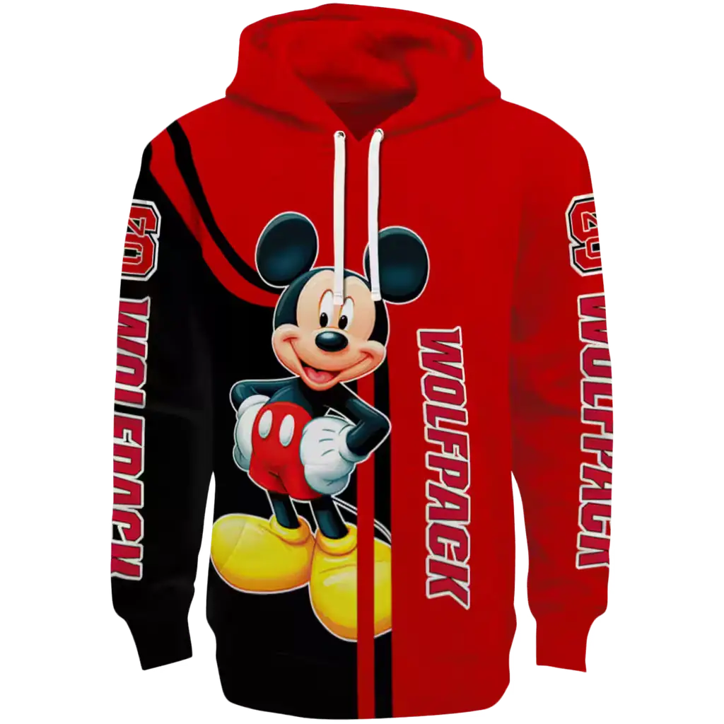 nc state wolfpack mickey mouse red black hoodie best selling nc state wolfpack mickey mouse red black hoodie best selling