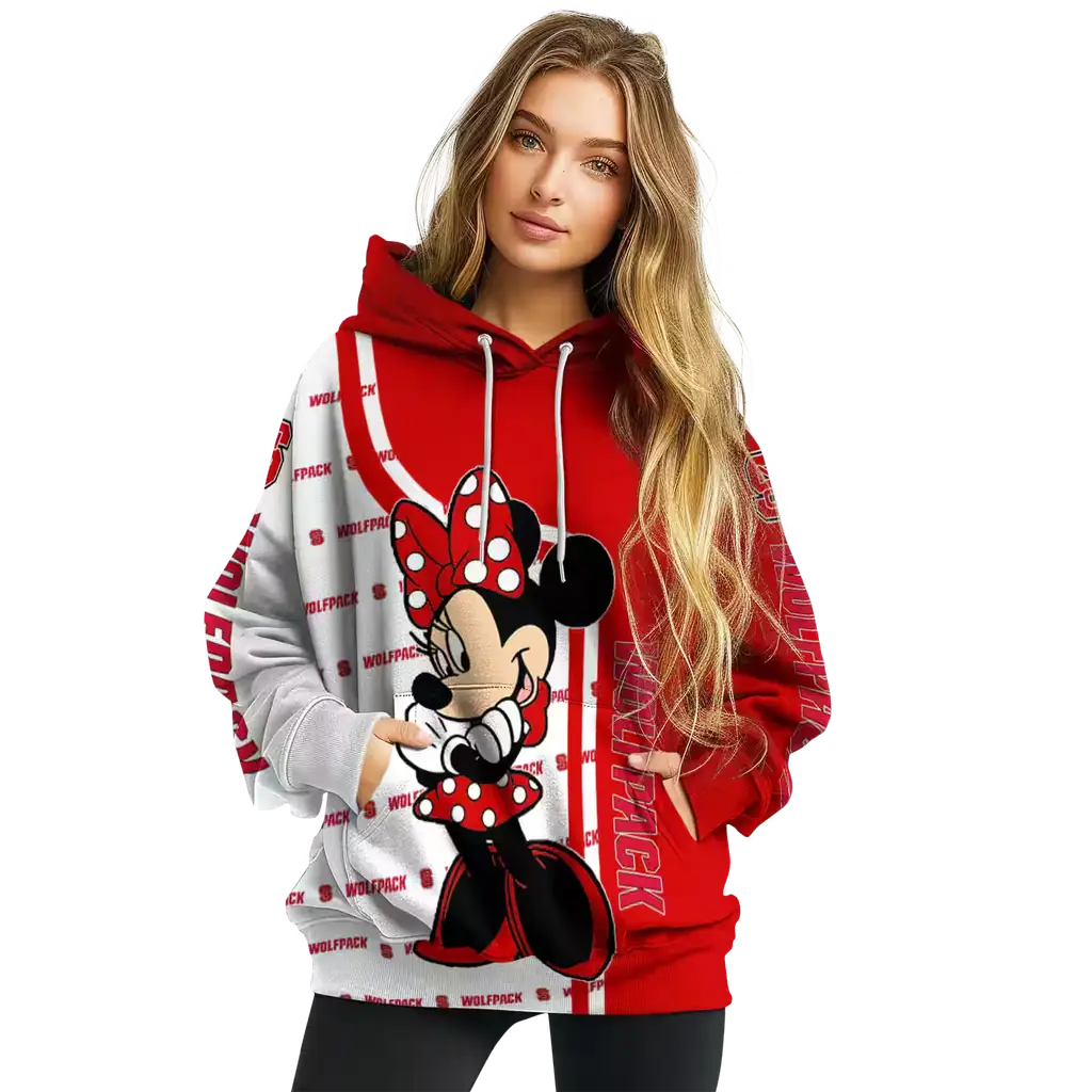 nc state wolfpack minnie mouse red hoodie high quality nc state wolfpack minnie mouse red hoodie high quality