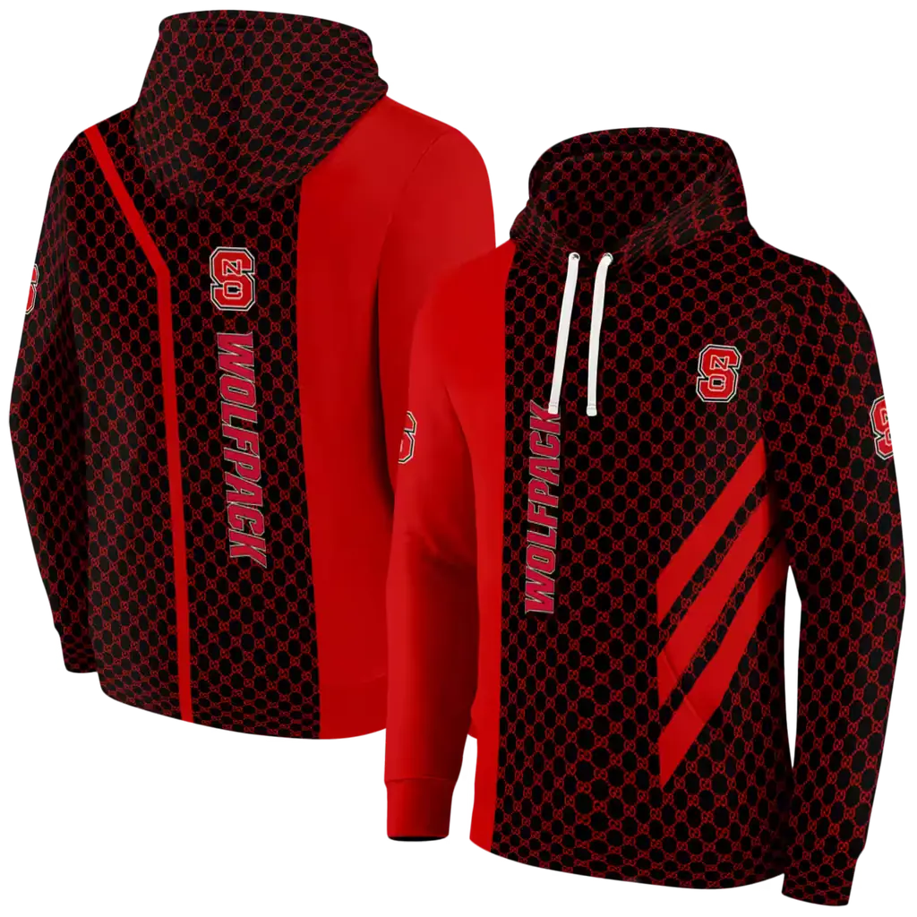 nc state wolfpack monogram pattern red hoodie fashion forward nc state wolfpack monogram pattern red hoodie fashion forward