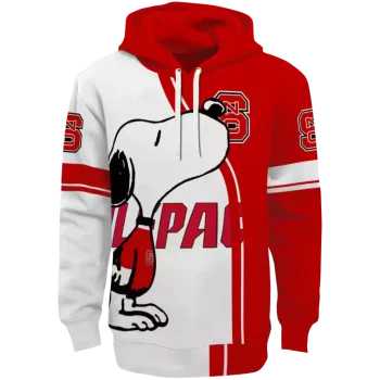 nc state wolfpack playful snoopy red hoodie best selling