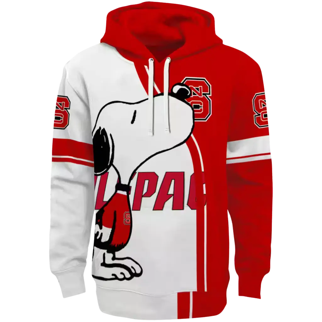 nc state wolfpack playful snoopy red hoodie best selling nc state wolfpack playful snoopy red hoodie best selling