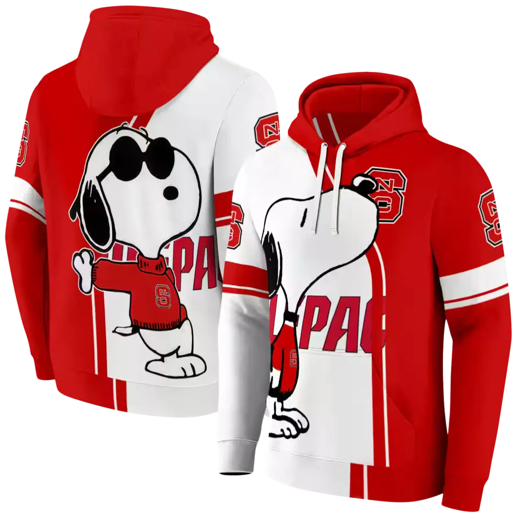 nc state wolfpack playful snoopy red hoodie fashion forward nc state wolfpack playful snoopy red hoodie fashion forward