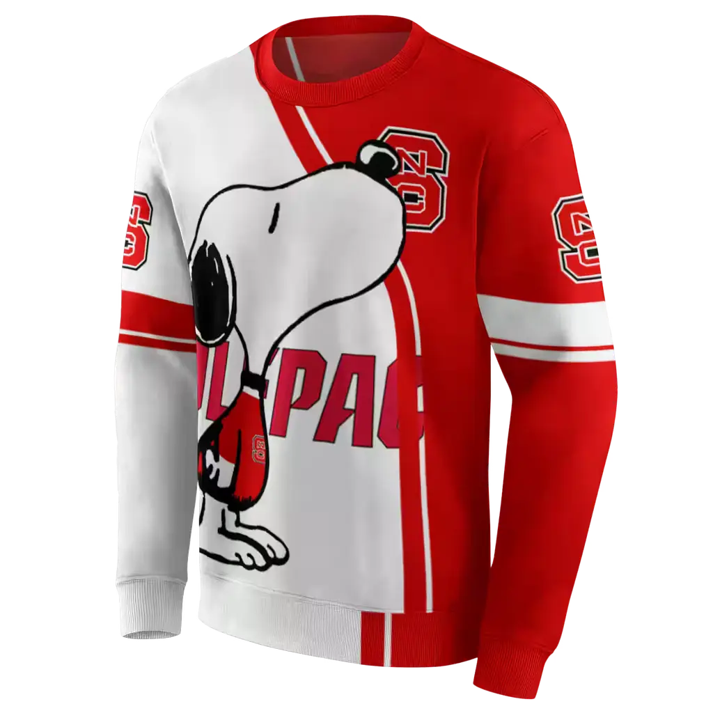 nc state wolfpack playful snoopy red hoodie new arrival nc state wolfpack playful snoopy red hoodie new arrival