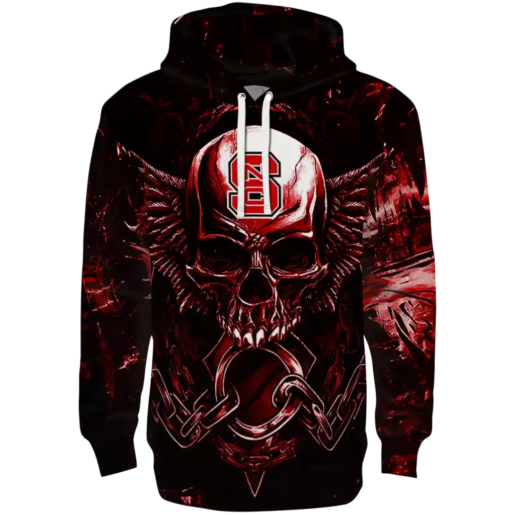 nc state wolfpack skull artwork red black hoodie best selling nc state wolfpack skull artwork red black hoodie best selling