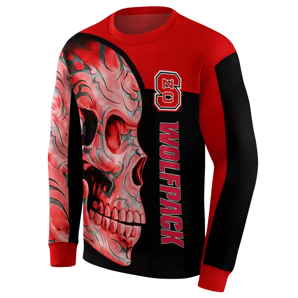 nc state wolfpack skull motif red black hoodie new arrival nc state wolfpack skull motif red black hoodie new arrival