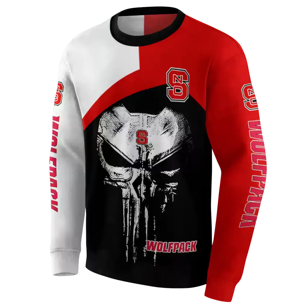 nc state wolfpack skull punisher white black hoodie new arrival nc state wolfpack skull punisher white black hoodie new arrival