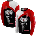 nc state wolfpack skull punisher white black hoodie best selling