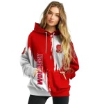 nc state wolfpack splatter effect red hoodie best selling
