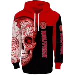 nc state wolfpack sugar skull red black hoodie best selling