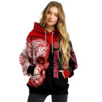 nc state wolfpack sugar skull red black hoodie best selling