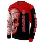 nc state wolfpack sugar skull red black hoodie best selling
