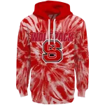 nc state wolfpack tie dye pattern red hoodie best selling