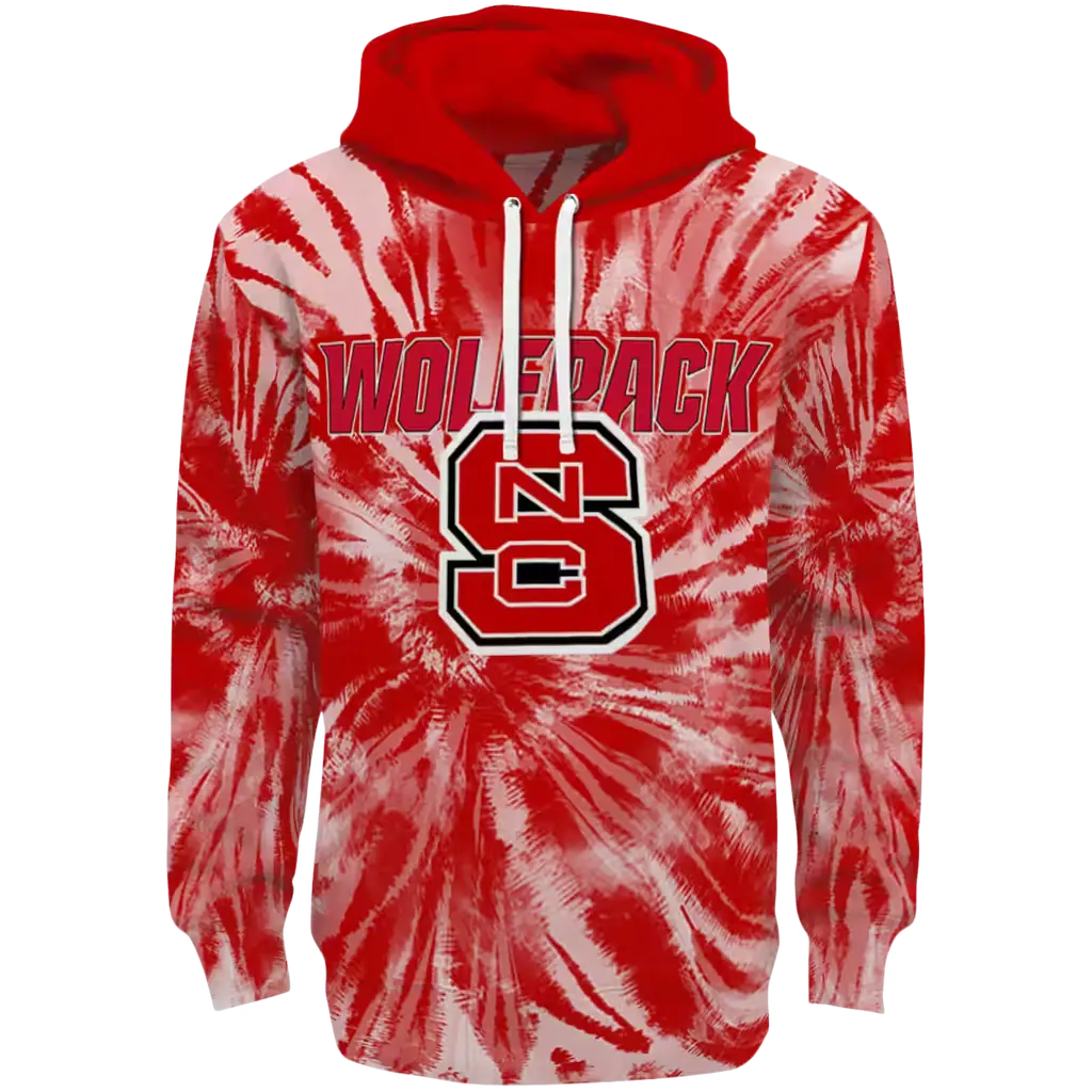 nc state wolfpack tie dye pattern red hoodie best selling nc state wolfpack tie dye pattern red hoodie best selling
