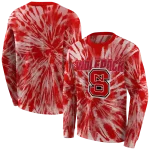 nc state wolfpack tie dye pattern red hoodie best selling