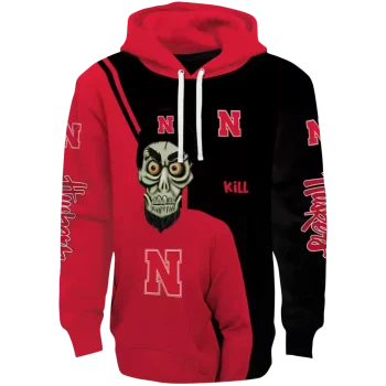 nebraska cornhuskers achmed skull red hoodie best selling