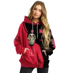 nebraska cornhuskers achmed skull red hoodie best selling