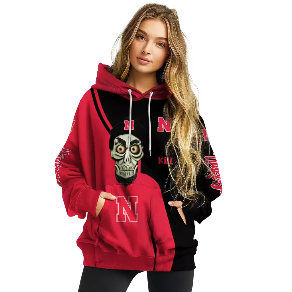 nebraska cornhuskers achmed skull red hoodie high quality nebraska cornhuskers achmed skull red hoodie high quality