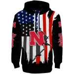 nebraska cornhuskers american pride black hoodie best selling
