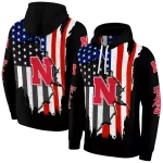 nebraska cornhuskers american pride black hoodie best selling