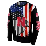 nebraska cornhuskers american pride black hoodie best selling