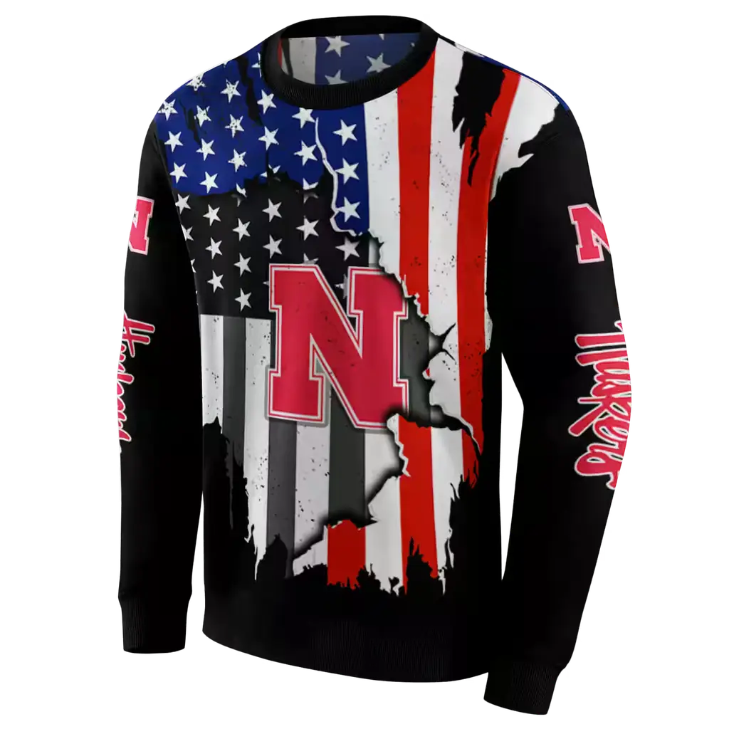 nebraska cornhuskers american pride black hoodie new arrival nebraska cornhuskers american pride black hoodie new arrival