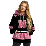 nebraska cornhuskers awareness ribbon black pink hoodie best selling