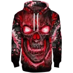 nebraska cornhuskers demonic skull red black hoodie best selling