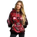 nebraska cornhuskers demonic skull red black hoodie best selling
