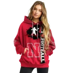nebraska cornhuskers football heartbeat red hoodie best selling