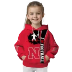 nebraska cornhuskers football heartbeat red hoodie best selling