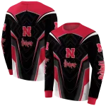nebraska cornhuskers futuristic pattern red black hoodie best selling