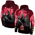 nebraska cornhuskers halloween vibes red black hoodie best selling