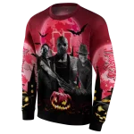 nebraska cornhuskers halloween vibes red black hoodie best selling