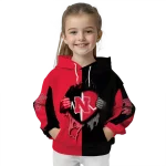 nebraska cornhuskers heartbeat graphic red hoodie best selling