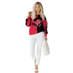 nebraska cornhuskers heartbeat graphic red hoodie best selling