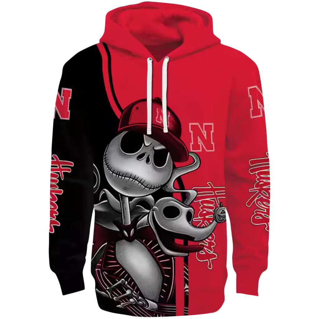 nebraska cornhuskers jack skellington red hoodie best selling nebraska cornhuskers jack skellington red hoodie best selling