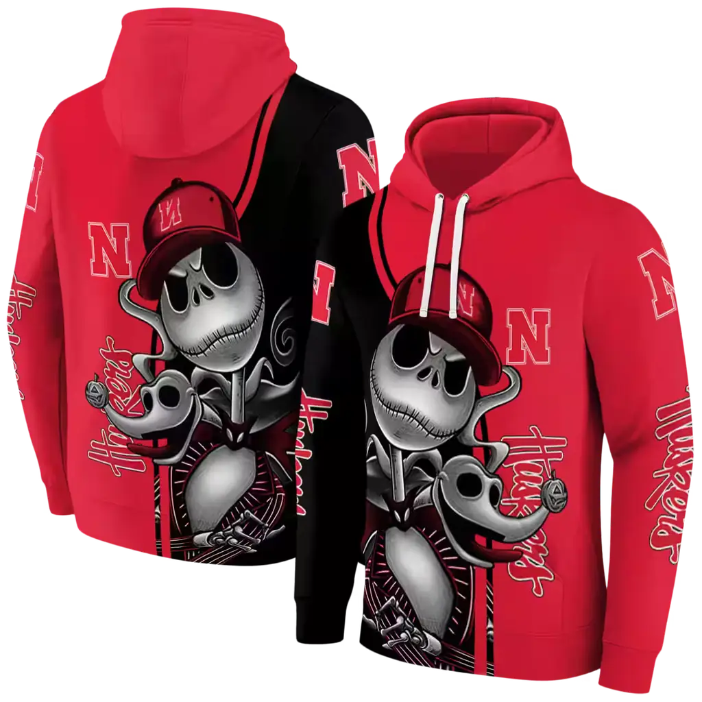 nebraska cornhuskers jack skellington red hoodie fashion forward nebraska cornhuskers jack skellington red hoodie fashion forward