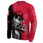 nebraska cornhuskers jack skellington red hoodie best selling