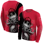 nebraska cornhuskers jack skellington red hoodie best selling