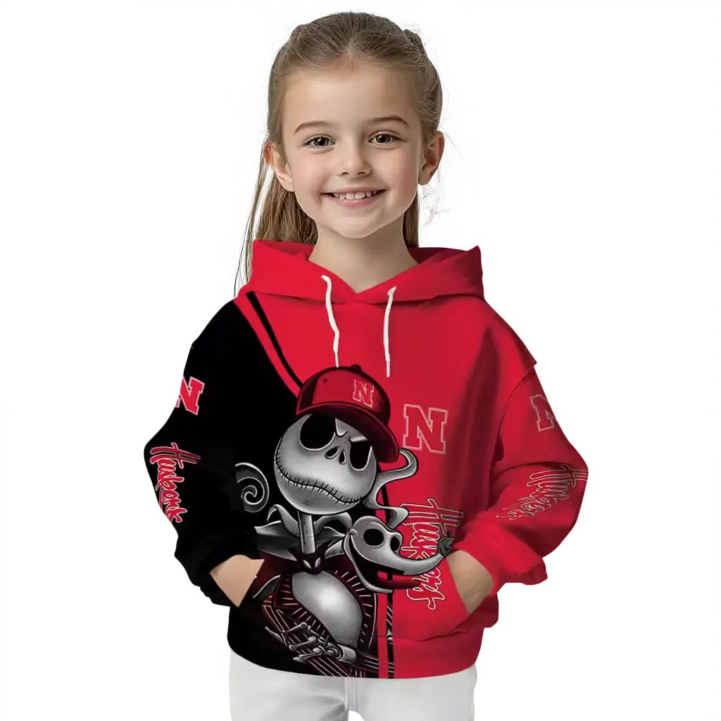 nebraska cornhuskers jack skellington red hoodie top rated nebraska cornhuskers jack skellington red hoodie top rated