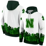 nebraska cornhuskers lucky motif white green hoodie best selling