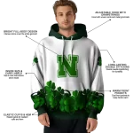 nebraska cornhuskers lucky motif white green hoodie best selling