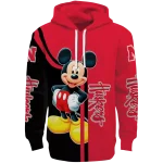 nebraska cornhuskers mickey mouse red black hoodie best selling