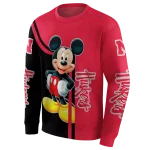 nebraska cornhuskers mickey mouse red black hoodie best selling